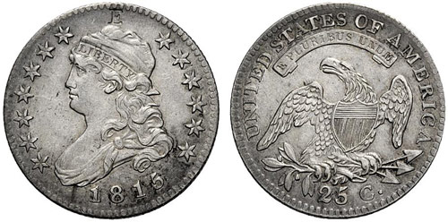 USA - ¼ Dollar 1815. 6,64 g. ... 