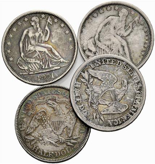 USA - Lot ½ Dollar 1845-O, ... 