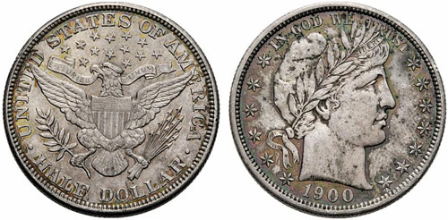 USA - ½ Dollar 1900. 12,54 g. ... 