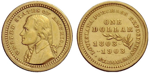 USA - 1 Dollar 1903. Louisiana ... 