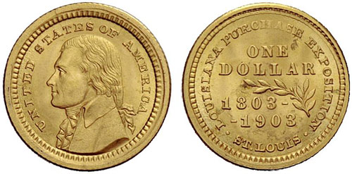 USA - 1 Dollar 1903. Louisiana ... 