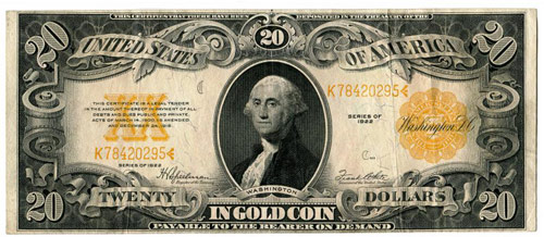 USA - Banknoten - 20 Dollars in ... 
