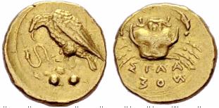 SICILY - Akragas - 2 Litrae (gold ... 