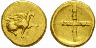 IONIA - Teos - Gold 1/24 stater c. ... 