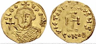 Leontius, 695-698. Tremissis ... 