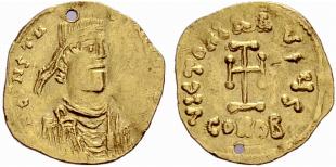  Constans II. Tremissis (holed). ... 