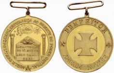 Pedro II. 1831-1889. Goldmedaille ... 