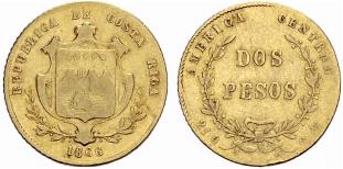 REPUBLIK - 2 Pesos 1866. Assayer ... 