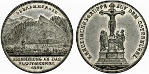 OBERAMMERGAU - Zinnmedaille 1880. ... 