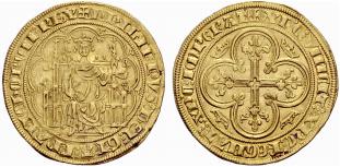 Philipp IV. 1285-1314. Chaise dor ... 