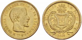 Republik. 10 Pesos 1869. 16.11 g. ... 
