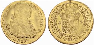 Fernando VII. 1808-1824. 8 Escudos ... 