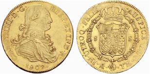 Carlos IV. 1788-1808. 8 Escudos ... 