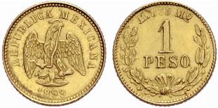 Republik. 1 Peso 1899, Mexiko. ... 