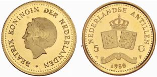 Beatrix 1980-. 5 Gulden 1980. 3.34 ... 