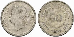 Victoria, 1837-1901. 50 Cents ... 