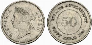 Victoria, 1837-1901. 50 Cents ... 