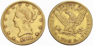 10 Dollars 1901 S. Liberty. 16.62 ... 