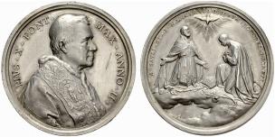 Pio X. 1903-1914. Silbermedaille ... 