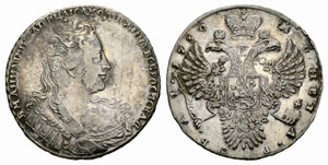 Anna, 1693-1740 - 1730 - Rouble ... 