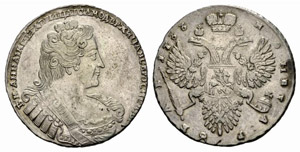 Anna, 1693-1740 - 1733 - Rouble ... 
