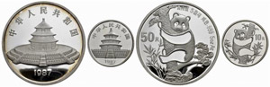 Volksrepublik - Set 1987. 50 Yuan ... 