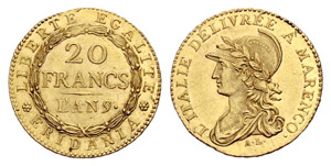 Subalpinische Republik - 20 Francs ... 