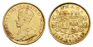 George V. 1910-1936. 5 Dollars ... 