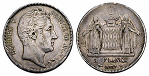 Honoré V. 1819-1841. 5 Francs ... 