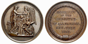 Bronzemedaille 1855. ... 