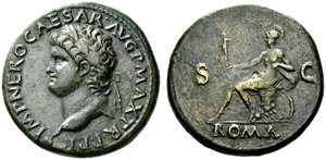 Nero, 54-68. Sestertius c. 67, ... 