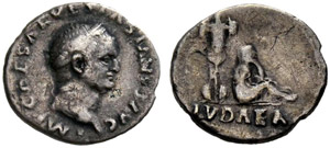 Vespasianus, 69-79. Denarius 70, ... 