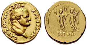 Vespasianus, 69-79. Aureus 77/78, ... 