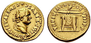 Titus, 79-81. Aureus 80, Rome. IMP ... 