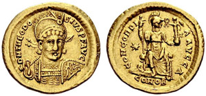 Theodosius II, 402-450. Solidus ... 