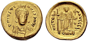 Justinus I, 518-527. Solidus ... 