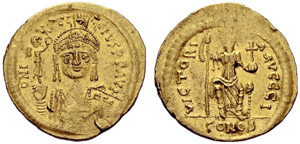 Justinus II, 565-578. Solidus ... 