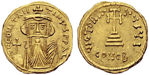 Constans II, 641-668. Solidus ... 