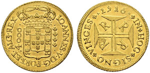 João V. 1706-1750. 4000 Reis ... 