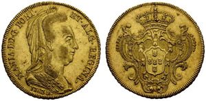 Maria I. 1786-1805. 6400 Reis ... 