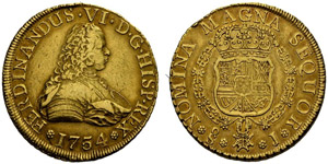 Fernando VI. 1746-1760. 8 Escudos ... 