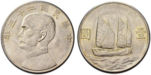 Republik - Sun Yat-Sen. Dollar o. ... 