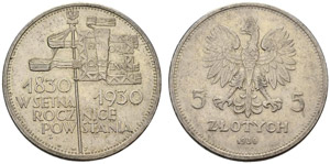 Republik. 5 Zlotych 1930. ... 