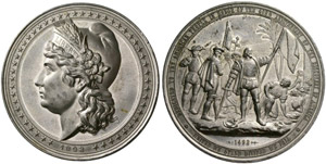 Zinnmedaille 1892. 400. Jubiläum ... 