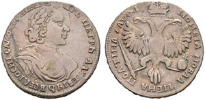 1719. Poltina 1719, Red Mint, L. ... 