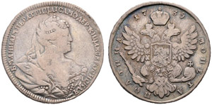 1739. Poltina 1739, Red Mint. ... 