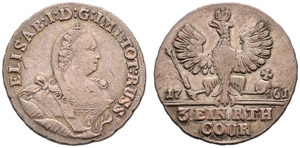 1761. 1/3 Taler 1761, Red Mint. ... 