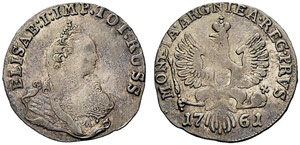 Elizabeth, 1741-1761 - Coins for Prussia - ... 