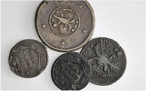 Lots - 5 Kopecks 1730, Kadashevsky Mint, ... 