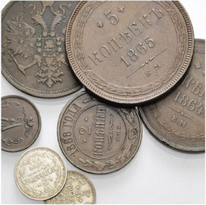 Lots - 5 Kopecks 1864, St. Petersburg Mint ... 